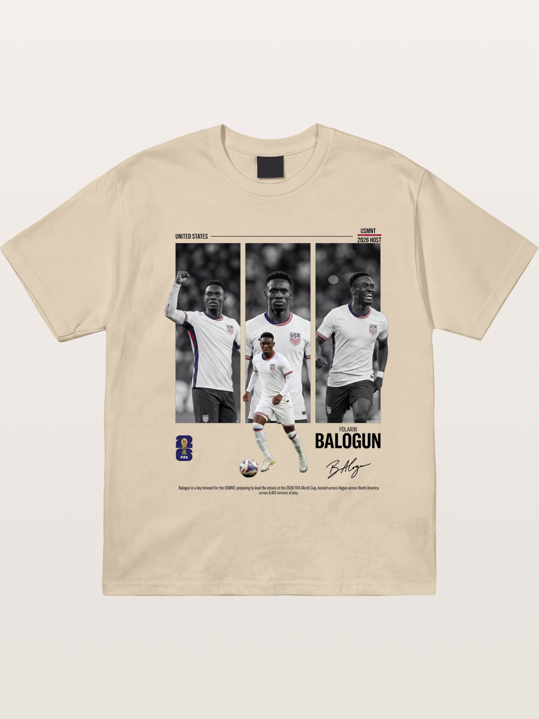 Folarin Balogun Three Panel Archive Gildan T-shirt