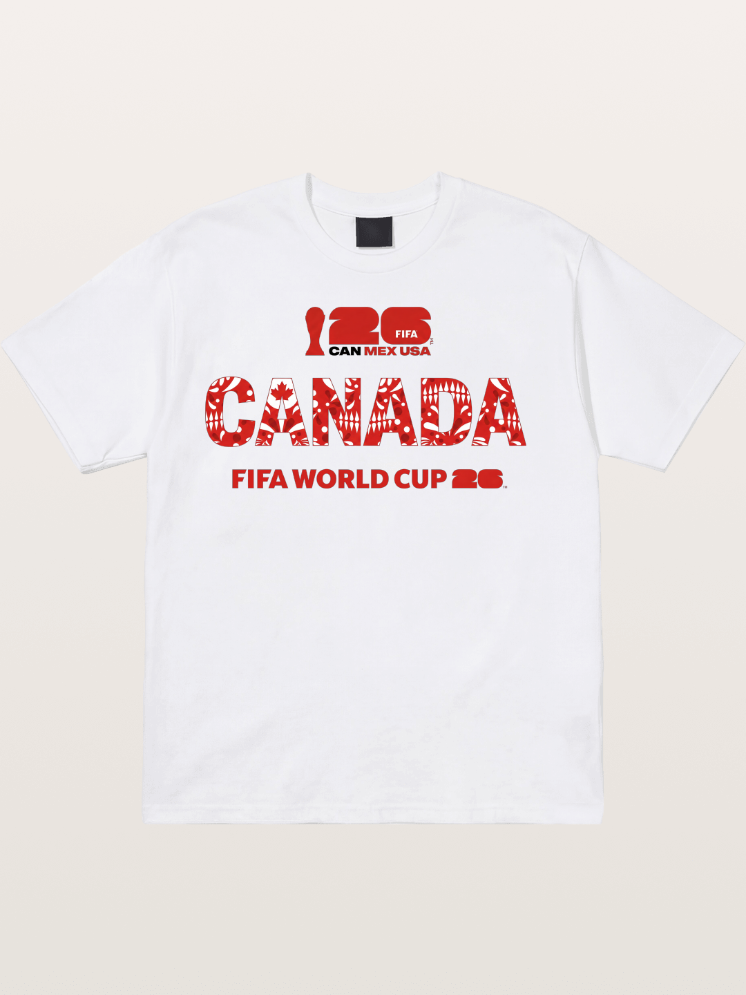 2026 World Cup Canada Floral Print Cotton T-shirt