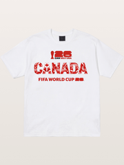 2026 World Cup Canada Floral Print Cotton T-shirt