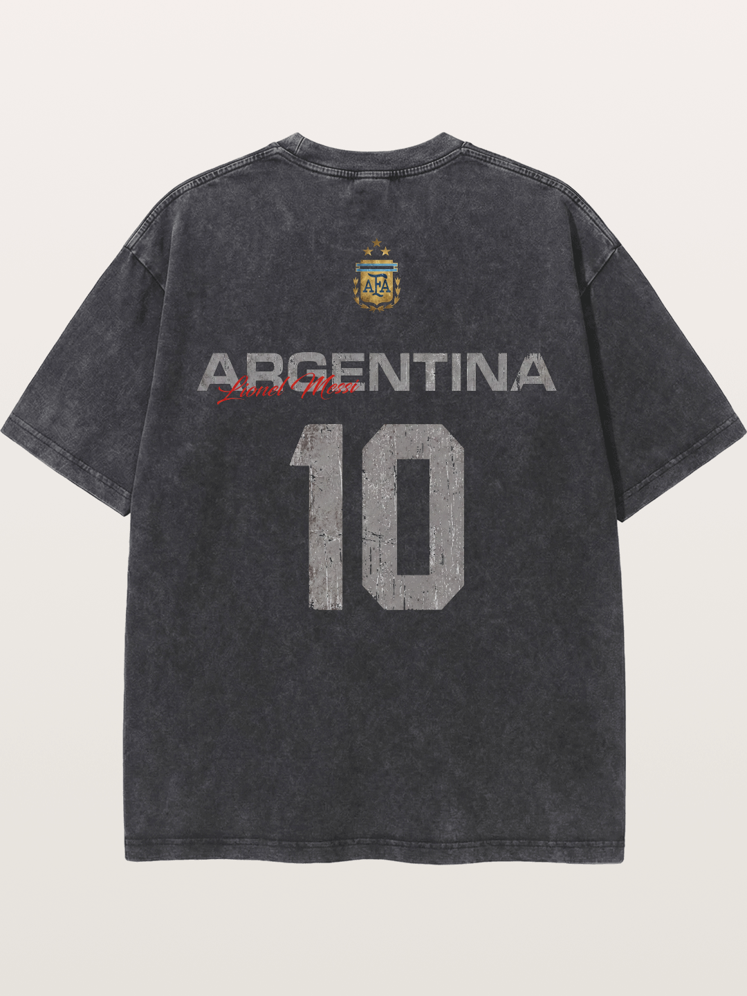Argentina Messi 10 Retro Washed T-shirt