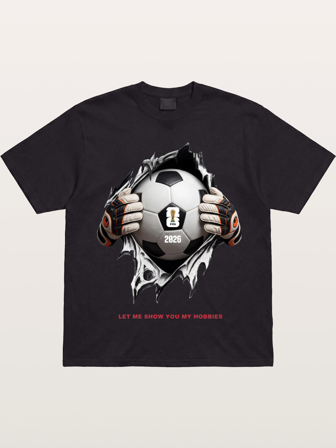 Soccer Ball Tear Effect 2026 Gildan T-shirt