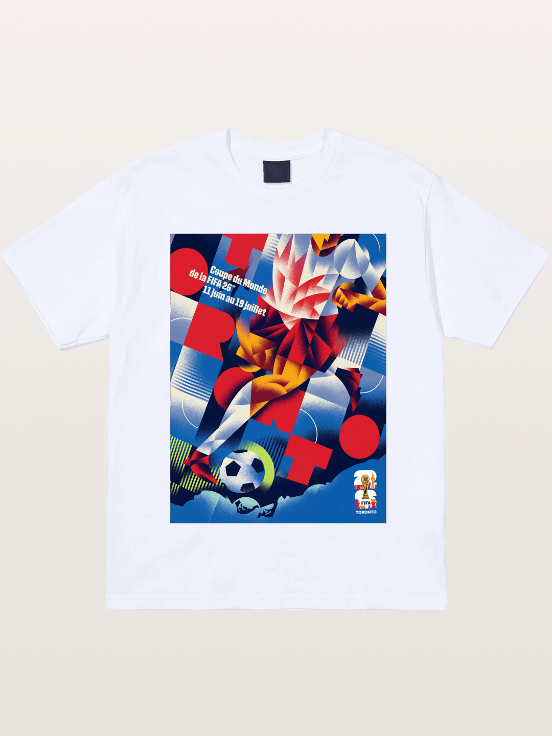 Canada WC 2026 Soccer Player Abstract Gildan T-shirt