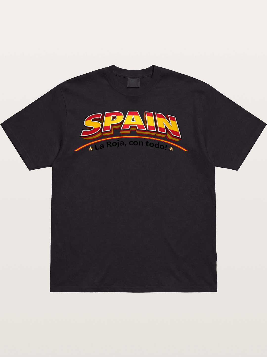 Spain Retro Team Logo WC Cotton T-shirt