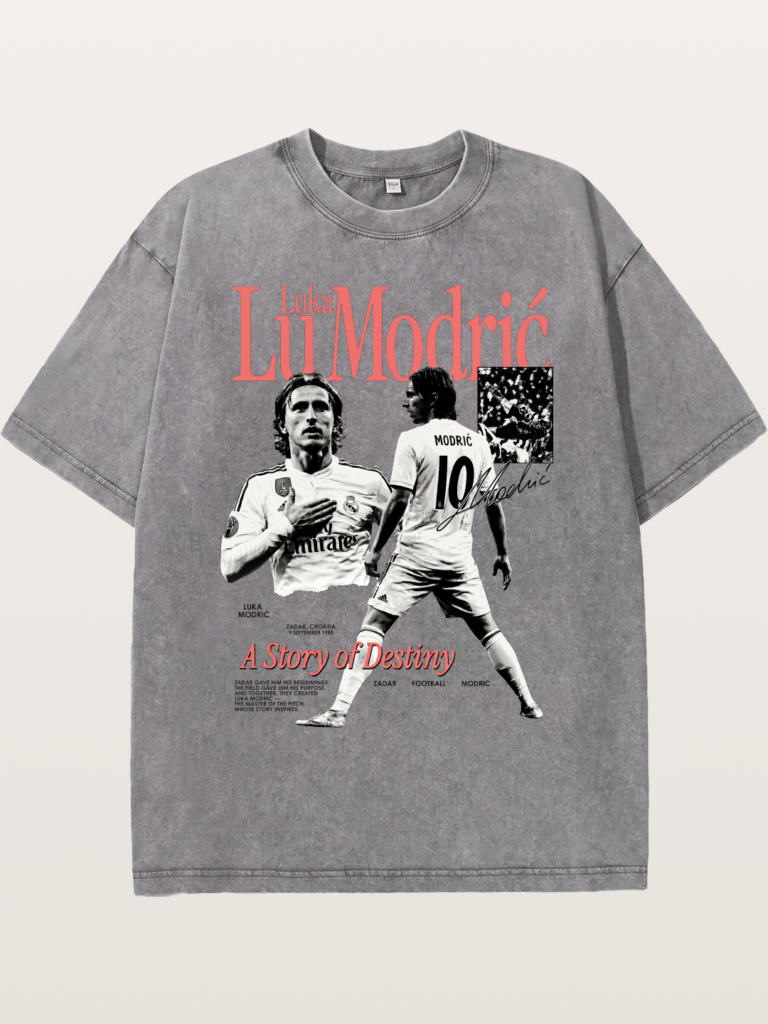 Luka Modric Destiny Story Washed T-shirt