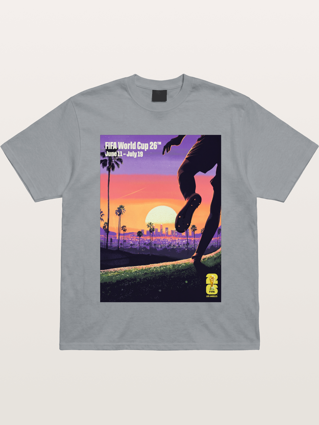 LA WC 2026 Sunset Soccer Kick Gildan T-shirt