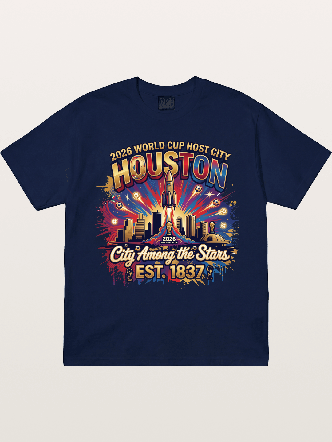Houston 2026 Host City Art Gildan T-shirt