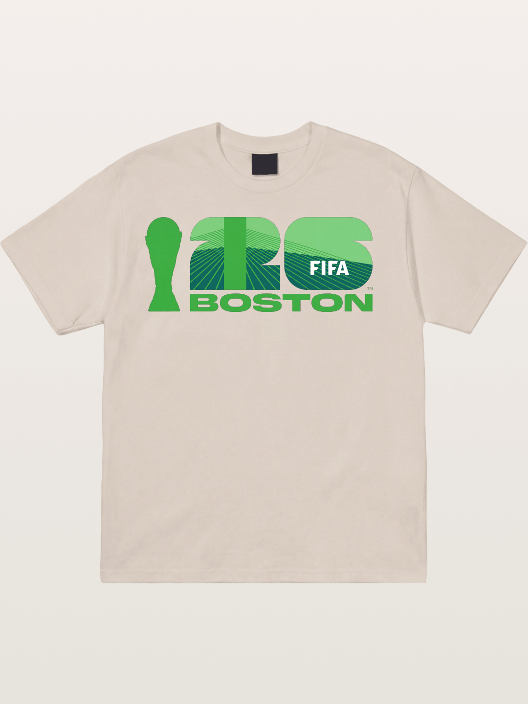 Boston WC 2026 Green Geometric Logo Cotton T-shirt