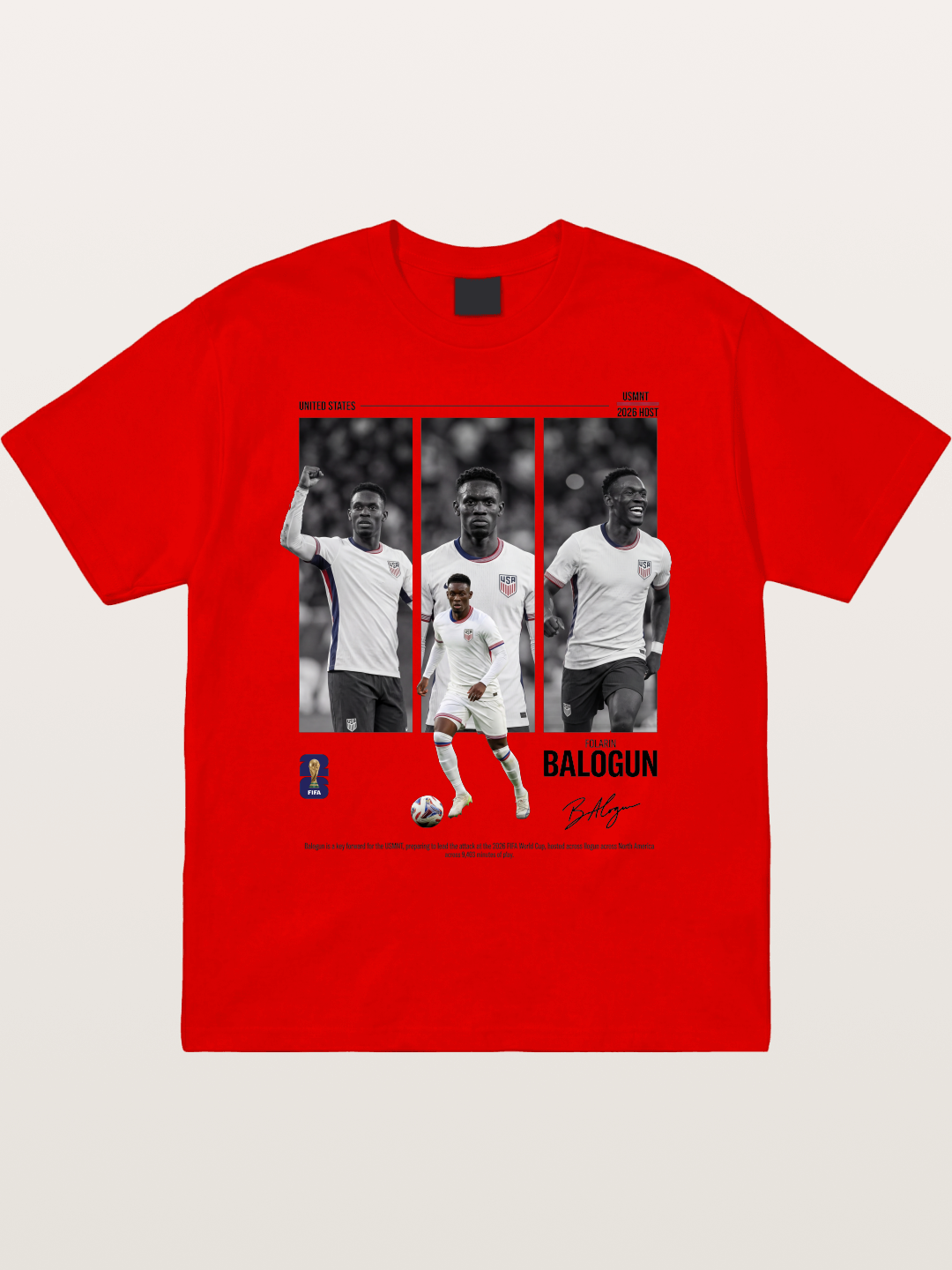 Folarin Balogun Three Panel Archive Cotton T-shirt