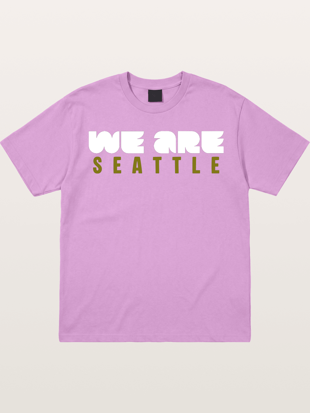 Seattle Olive Green Typography Gildan T-shirt