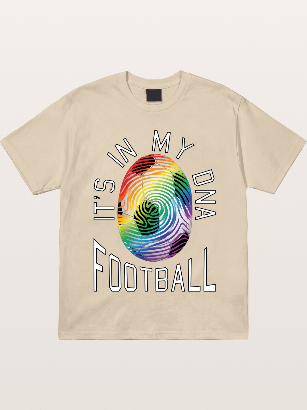 Football DNA Rainbow Print Gildan T-shirt