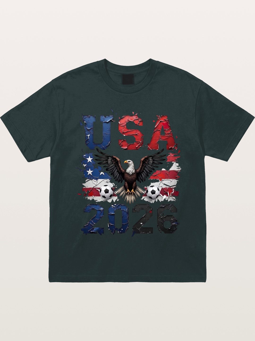 USA 2026 Bald Eagle Soccer Design Gildan T-shirt