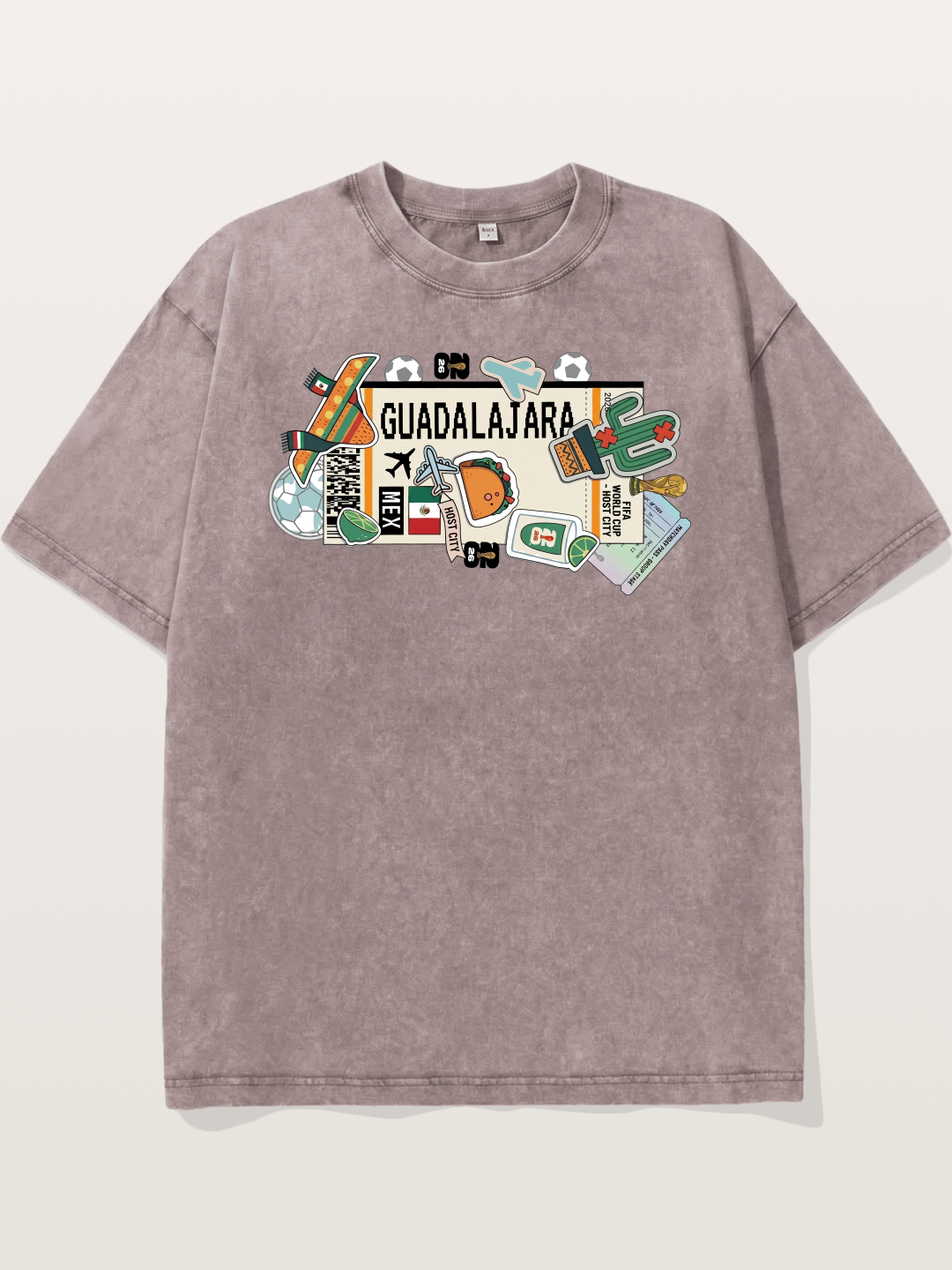 Guadalajara Mexican Culture Art Washed T-shirt