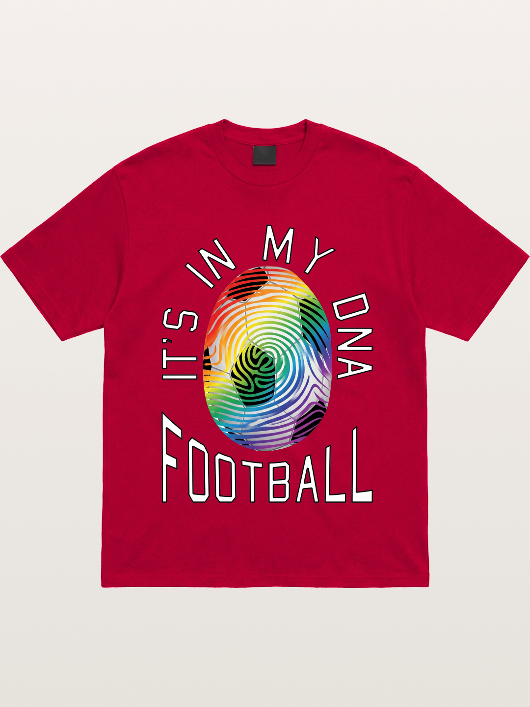 Football DNA Rainbow Print Gildan T-shirt