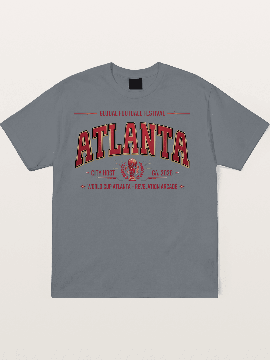 Atlanta 2026 WC Host Sticker Cotton T-shirt
