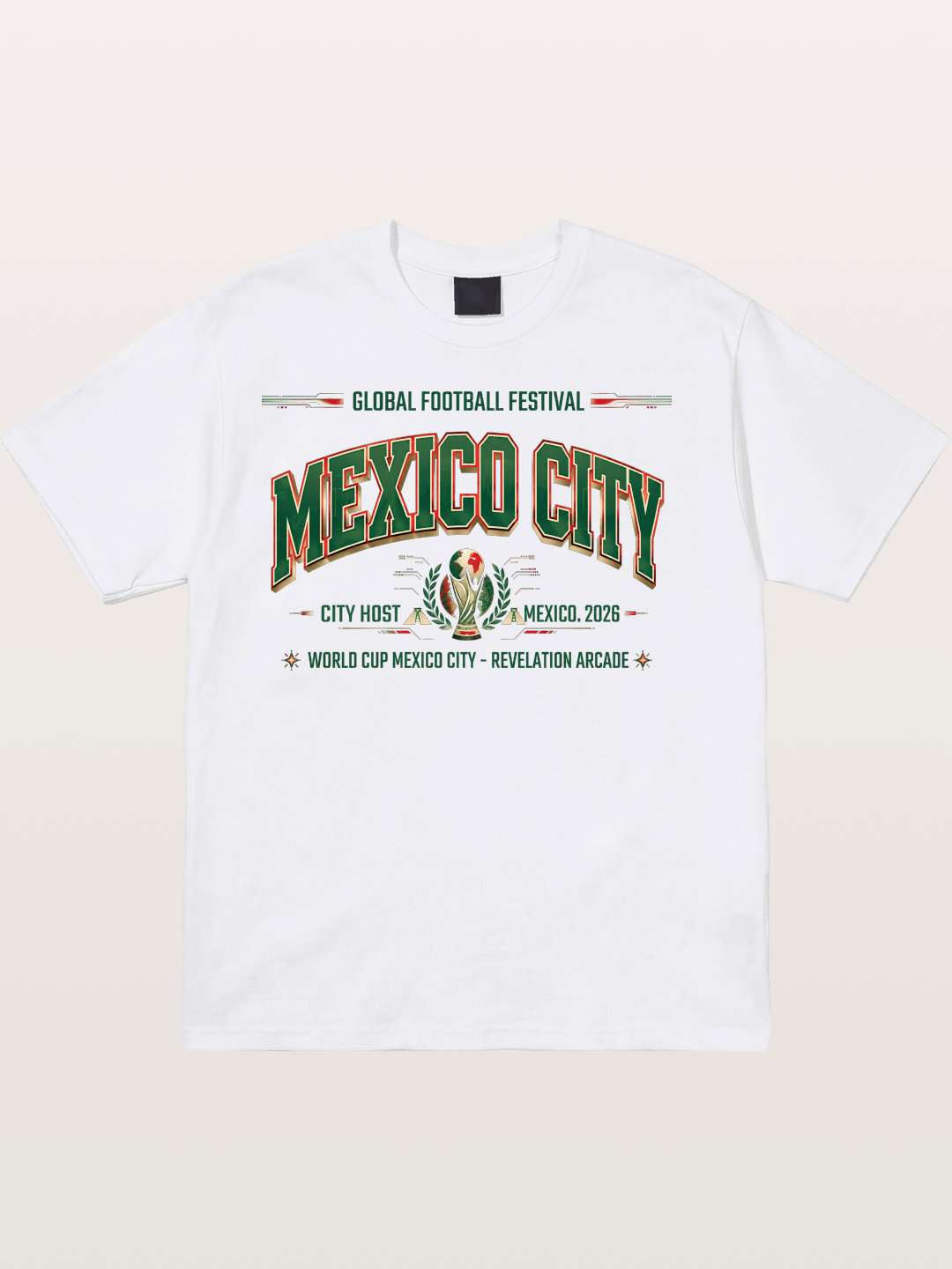 Mexico City 2026 WC Host Sticker Cotton T-shirt