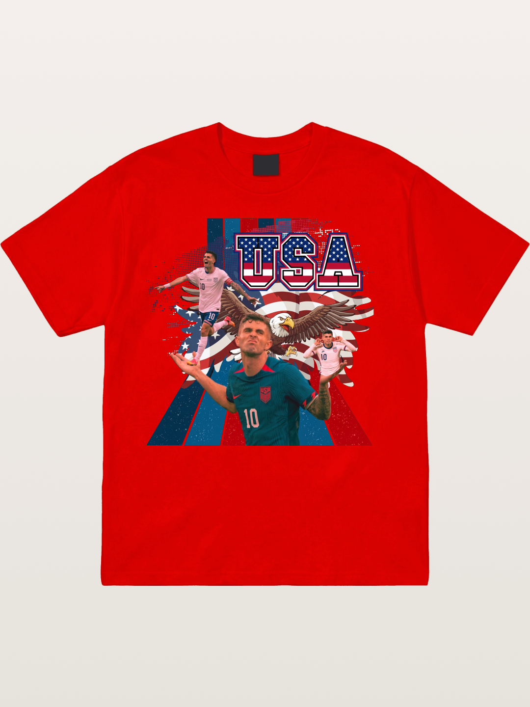 US Soccer Eagles And Two National Stars Cotton T-shirt