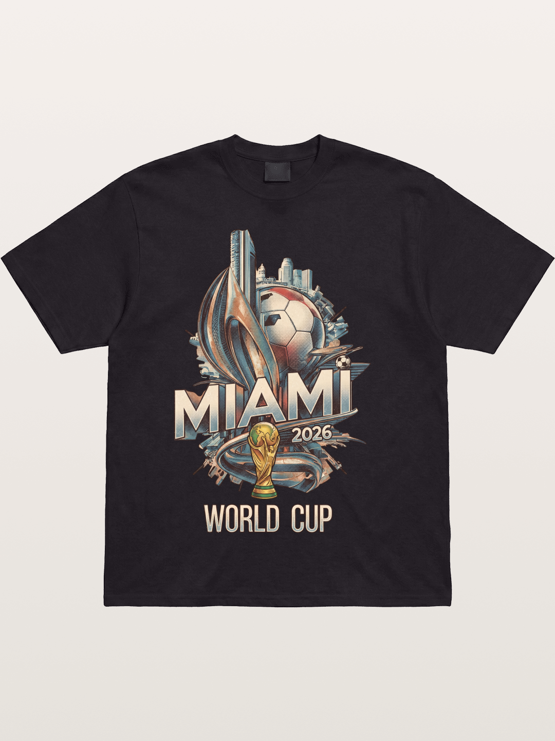Miami World Cup 2026 Emblem Cotton T-shirt