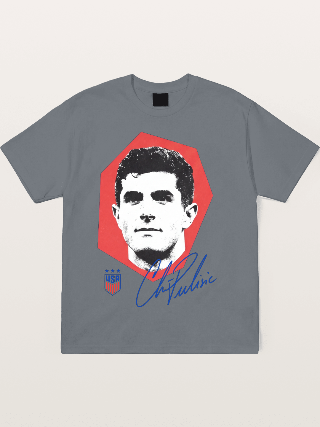 Christian Pulisic Octagon Signed Mark Cotton T-shirt