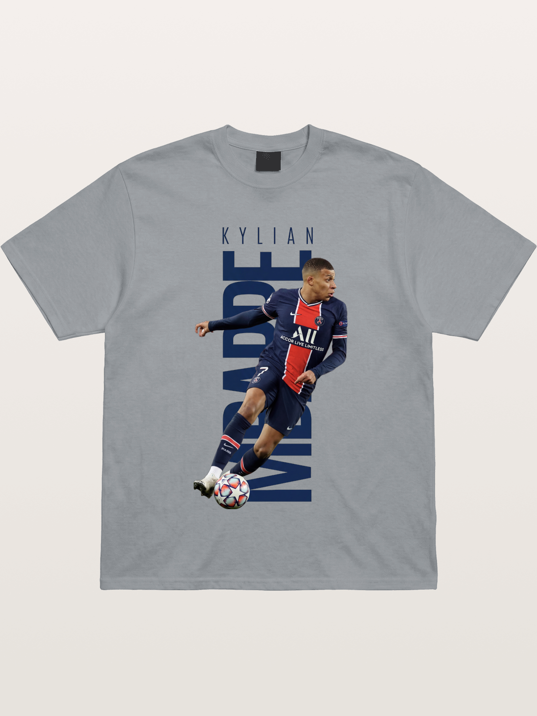 Mbappe PSG Vertical Typography Gildan T-shirt