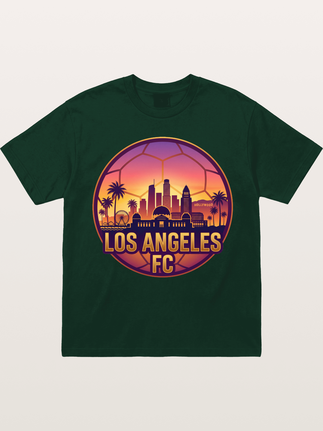 LA FC Sunset City Skyline Gildan T-shirt