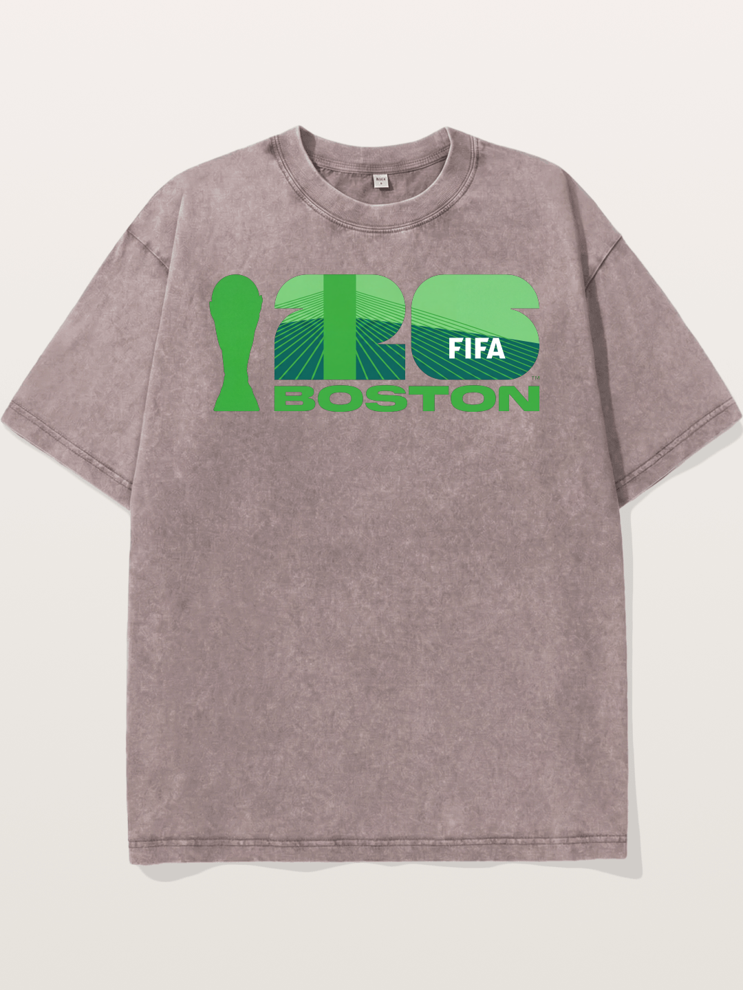 Boston WC 2026 Green Geometric Logo Washed T-shirt