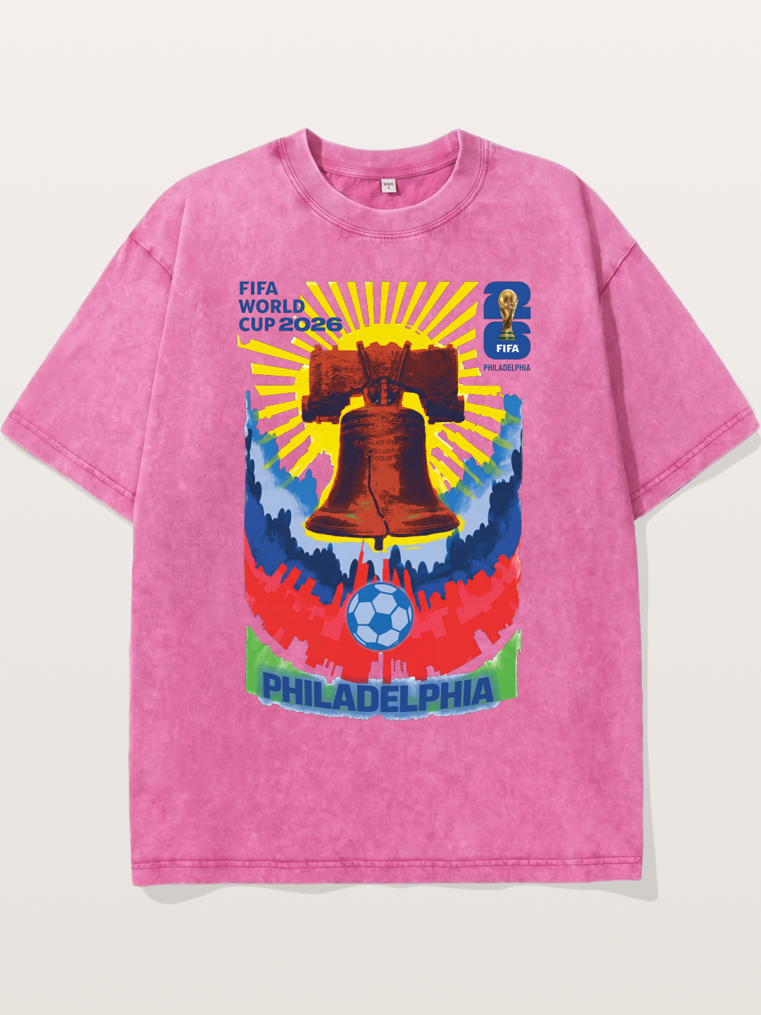 Philadelphia WC 2026 Liberty Bell Washed T-shirt