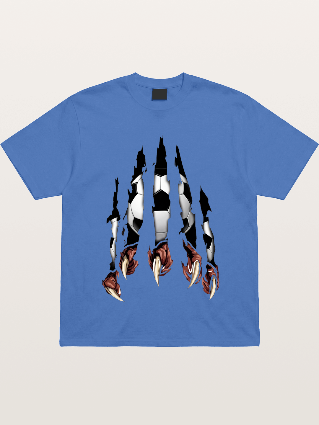 Claw Tear Soccer Reveal Print Gildan T-shirt