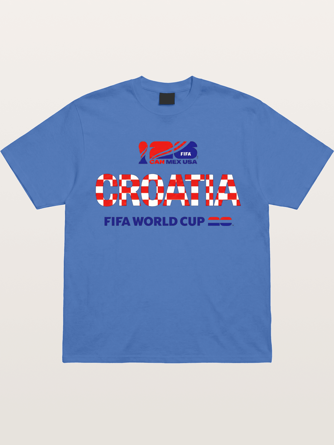 Croatia 2026 World Cup Typo Gildan T-shirt