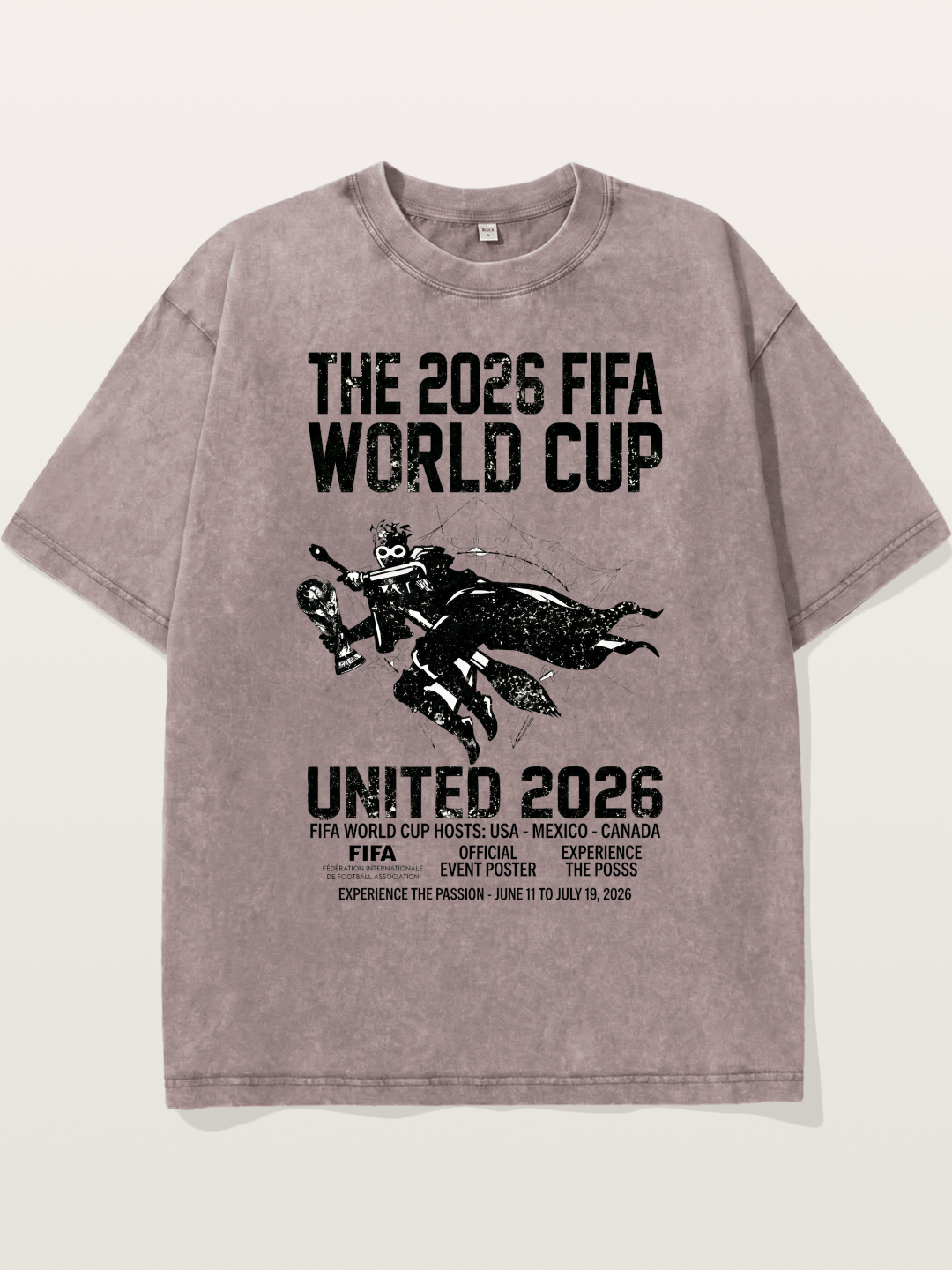 2026 World Cup Rider Poster Washed T-shirt