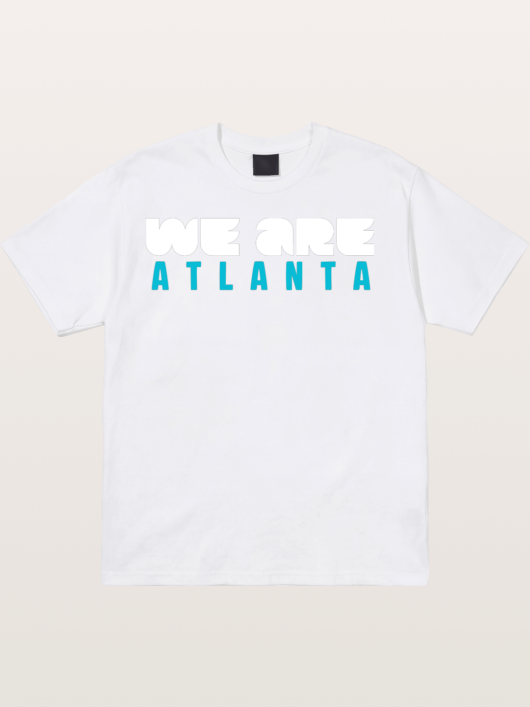 Atlanta Two-Tone Typography Cotton T-shirt