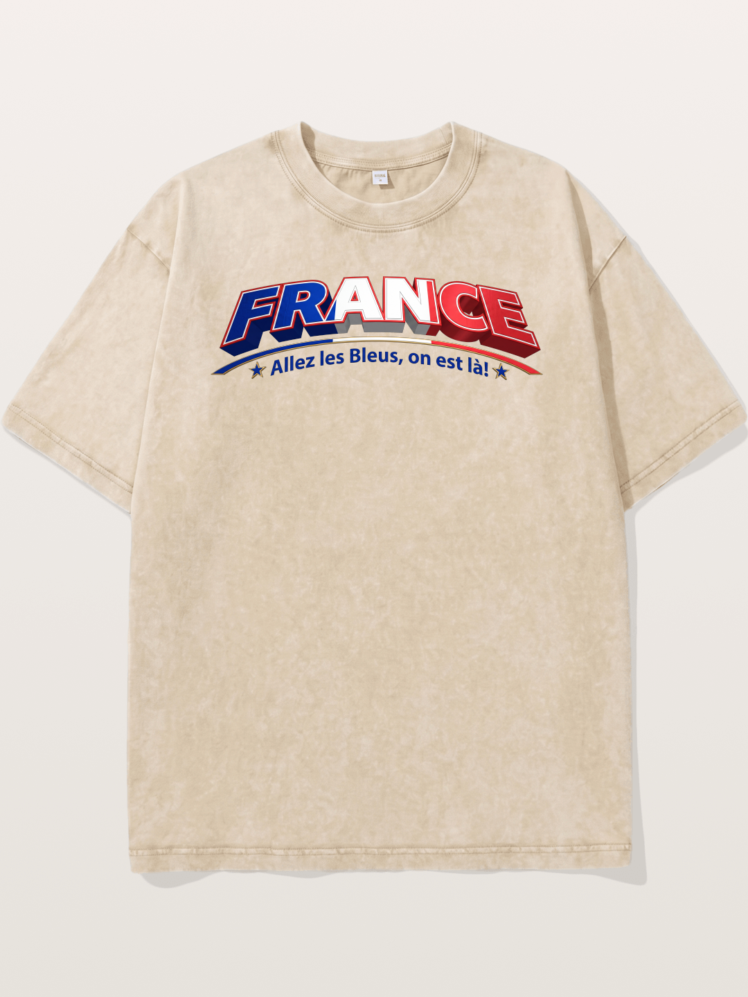 France Retro Team Logo WC Washed T-shirt