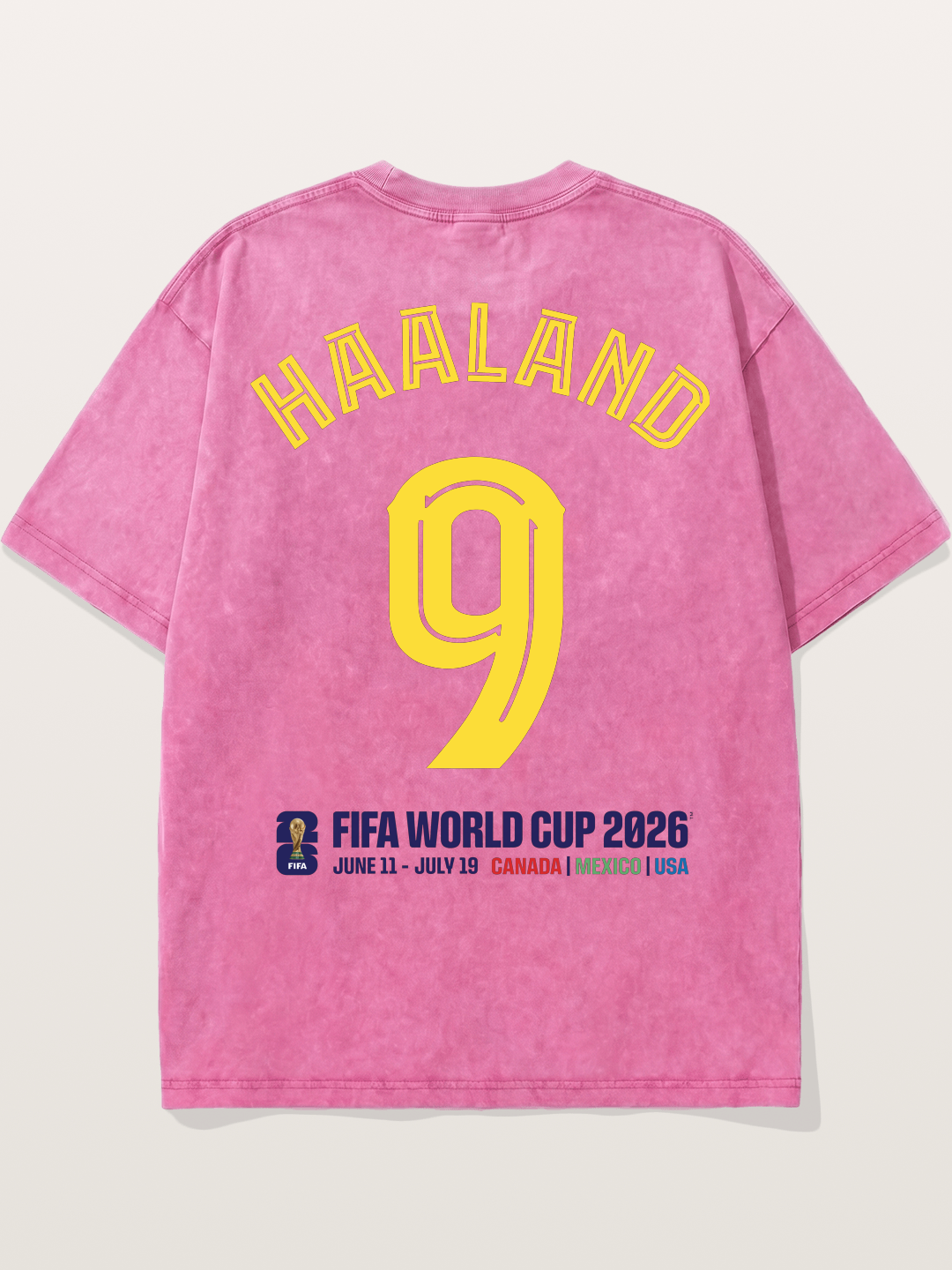 Haaland 9 World Cup 2026 Washed T-shirt