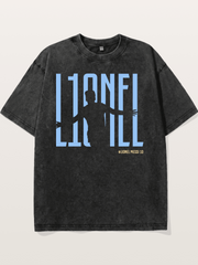 Lionel Messi Celebration Silhouette Washed T-shirt