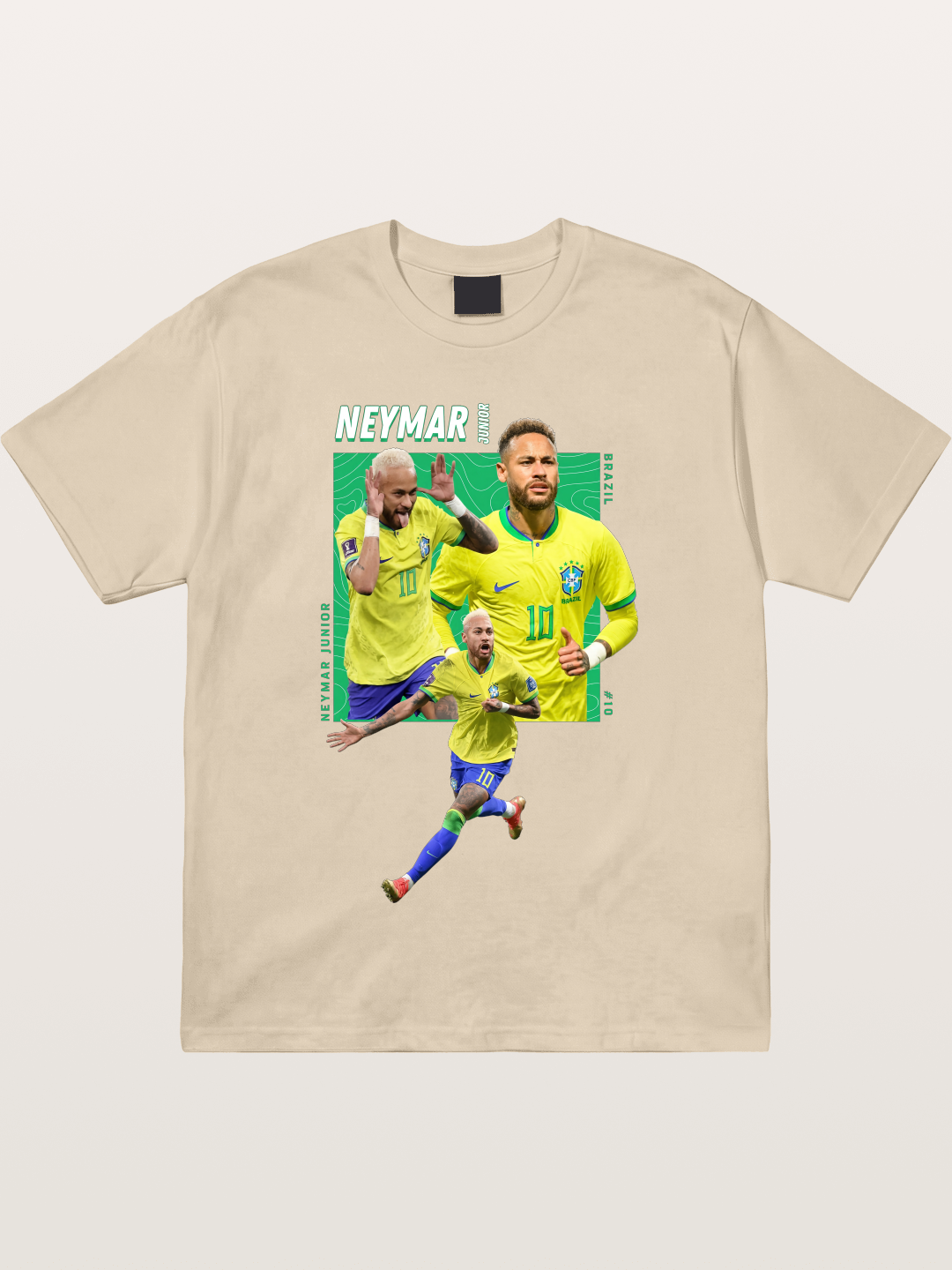 Neymar Collage Brazil Poster Gildan T-shirt