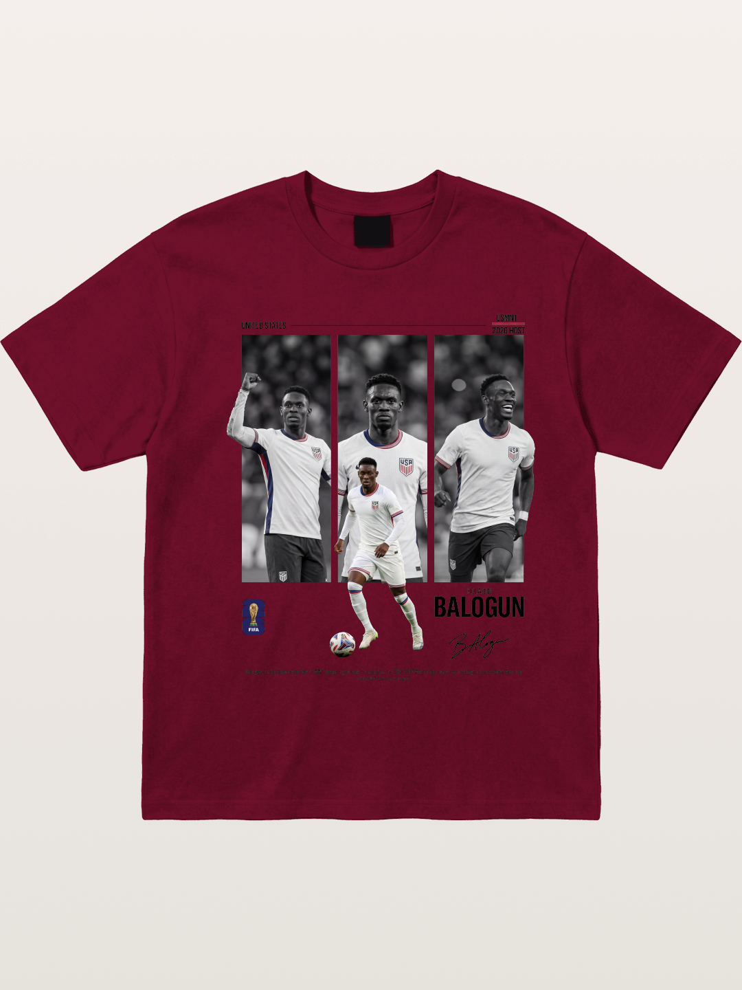 Folarin Balogun Three Panel Archive Gildan T-shirt
