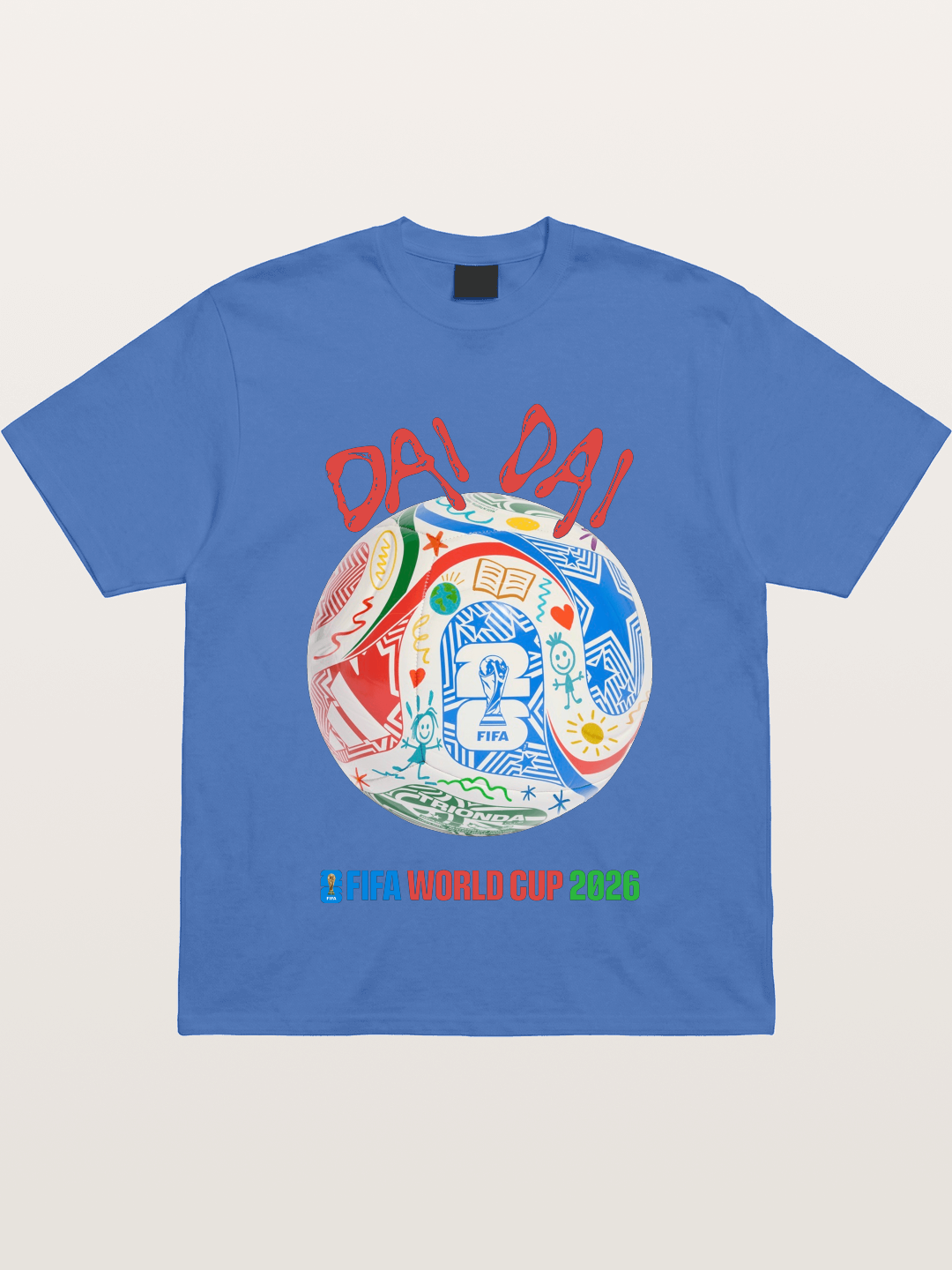 FIFA World Cup 2026 Doodle Soccer Ball Gildan T-shirt