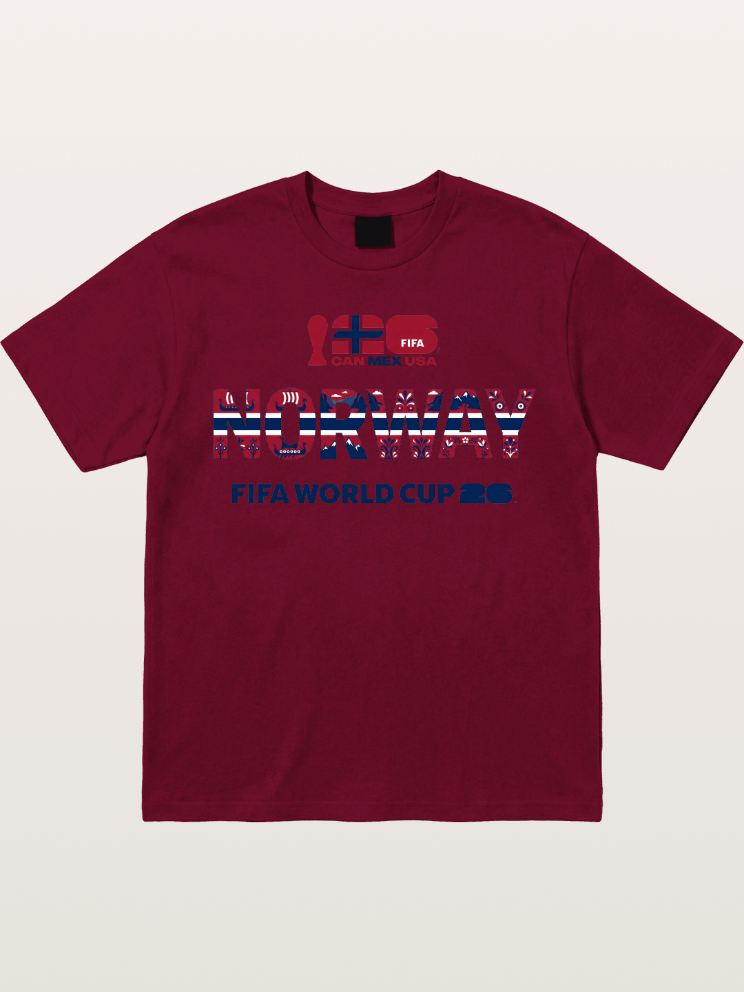 Norway 2026 Folk Pattern Print Gildan T-shirt