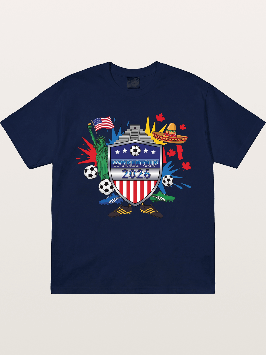 USA Mexico Canada WC Shield Gildan T-shirt
