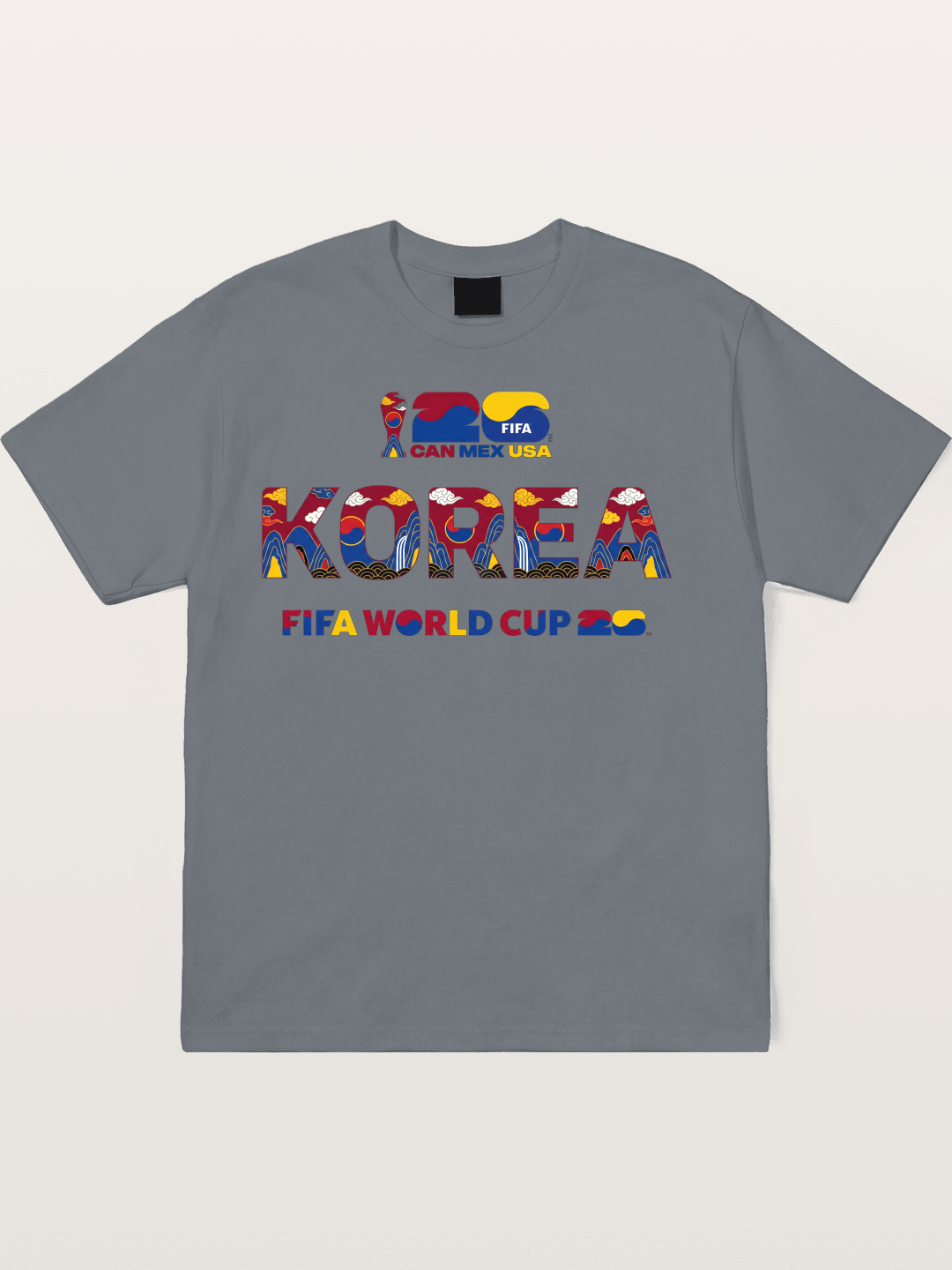 Korea 2026 Folk Ornament Design Cotton T-shirt