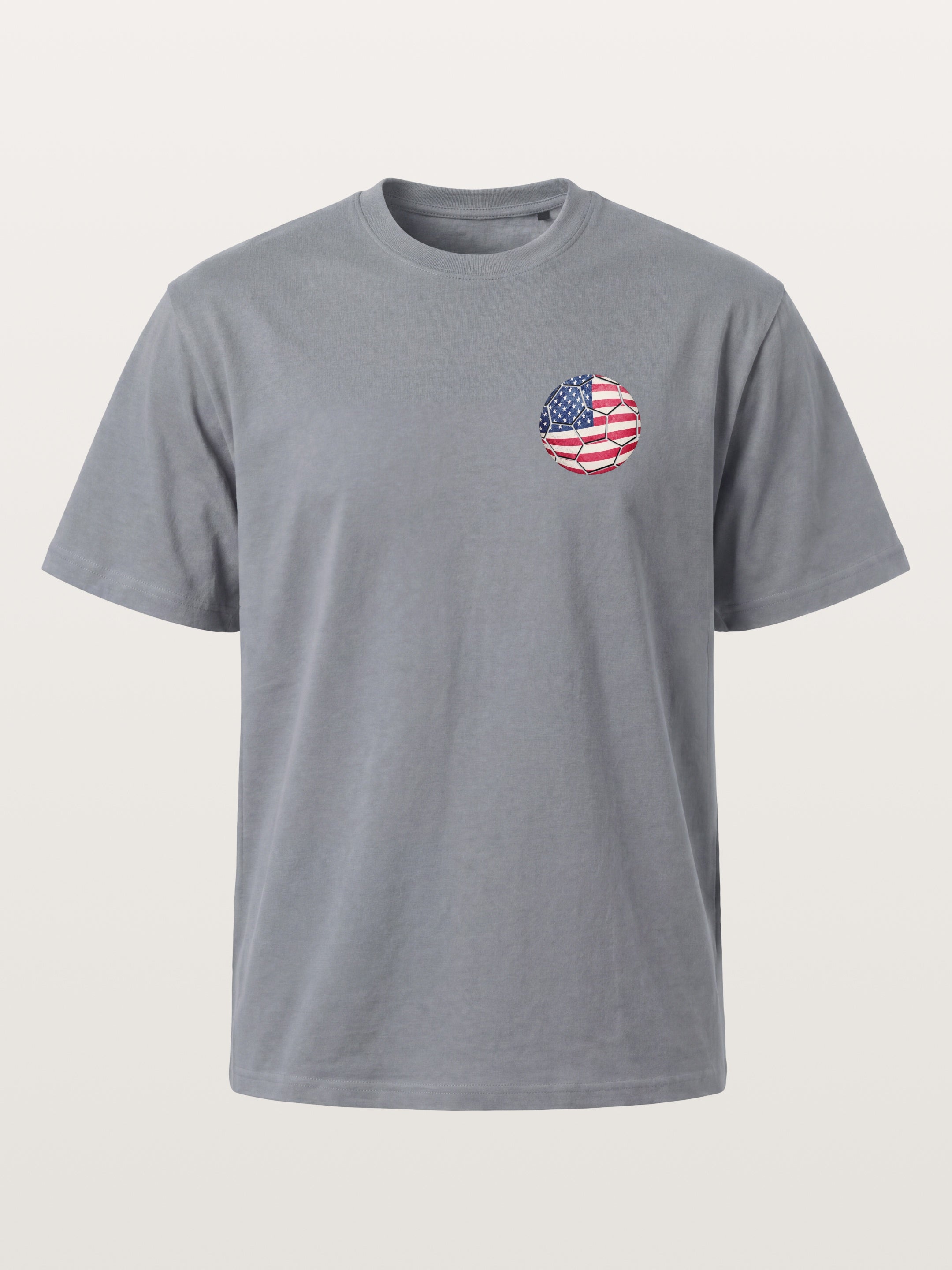 USA Flag Soccer Ball Art Gildan T-shirt