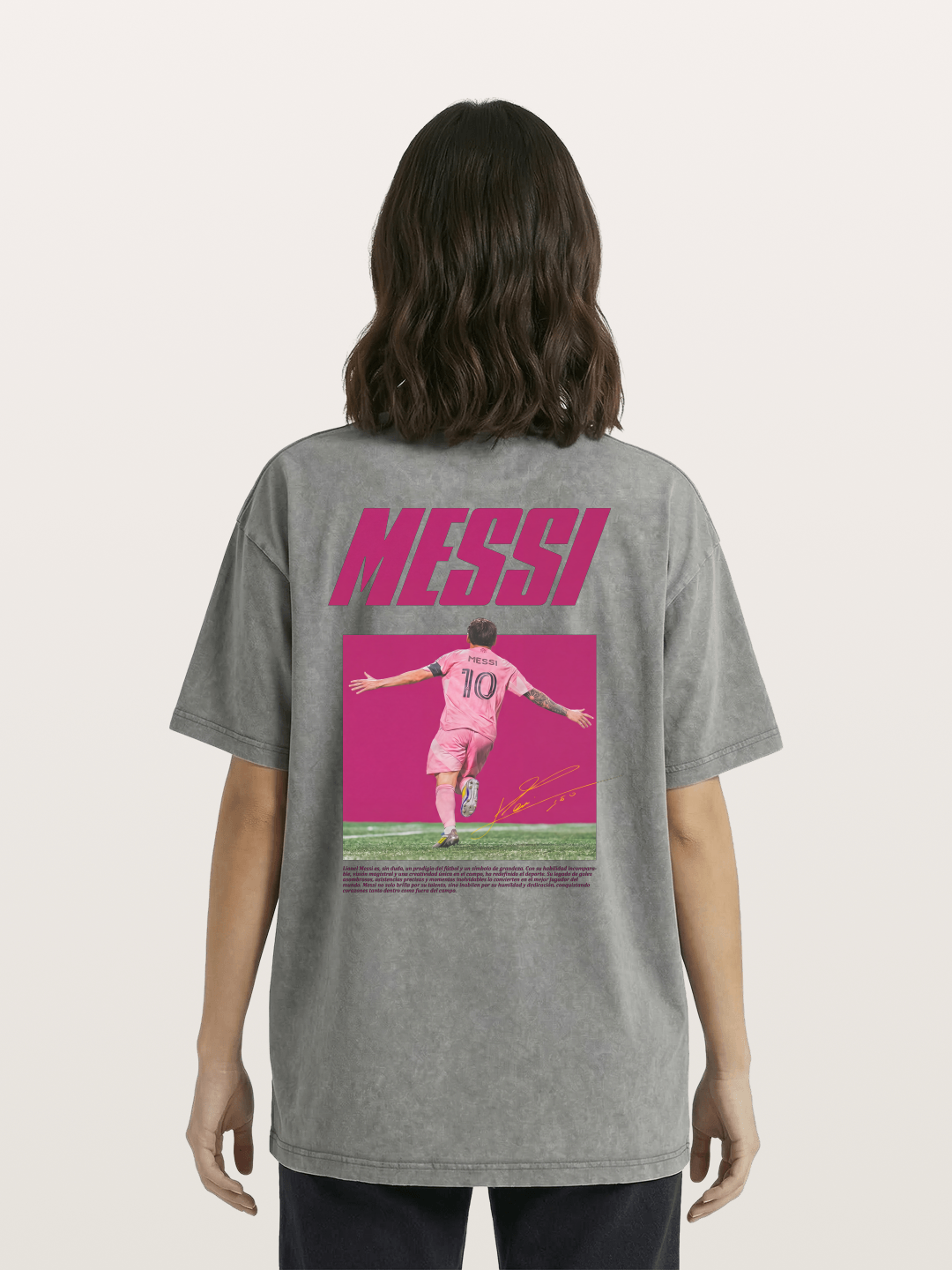 Messi Inter Miami Pink Kit Washed T-shirt