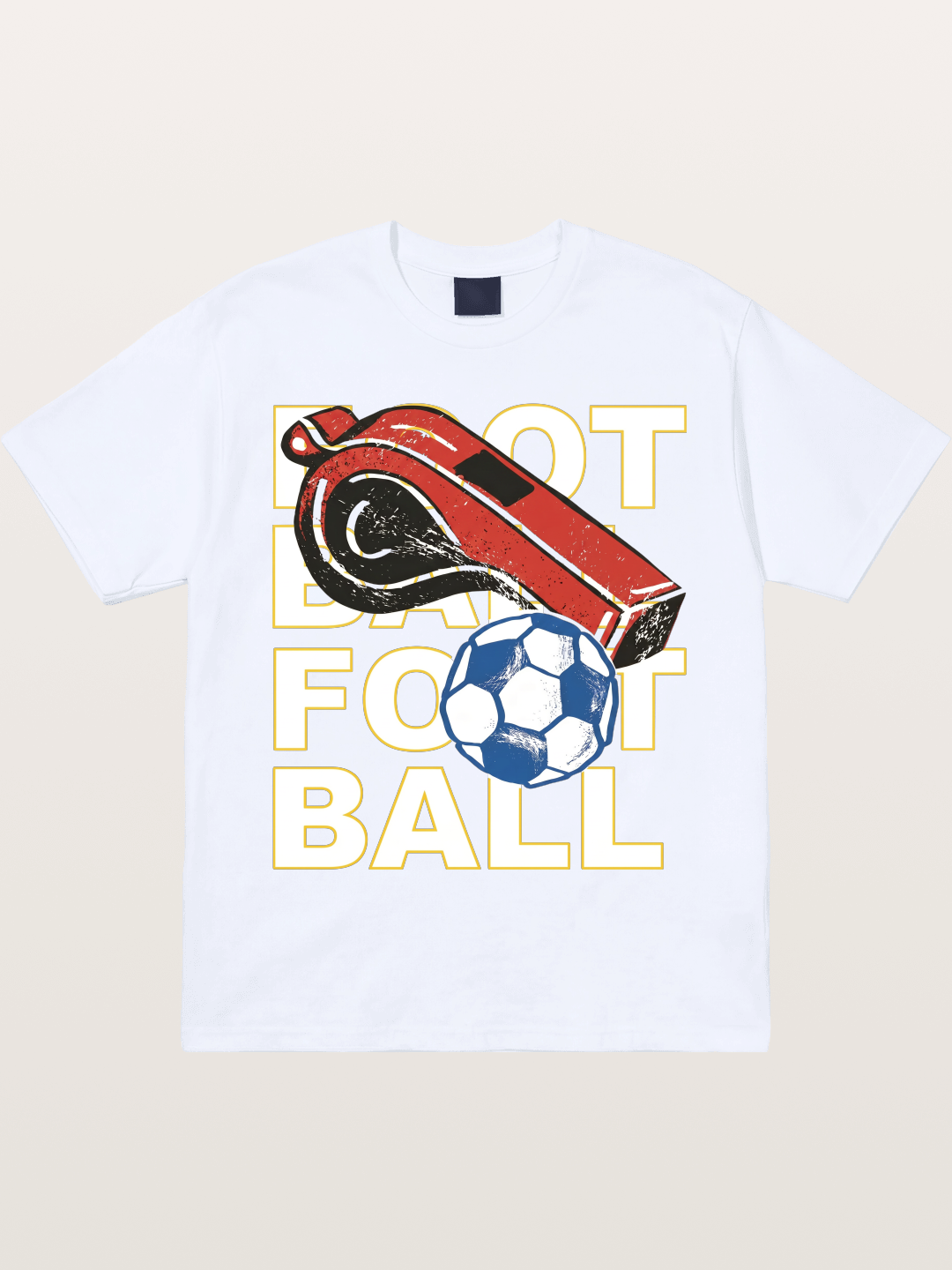Retro Whistle Football Art Gildan T-shirt
