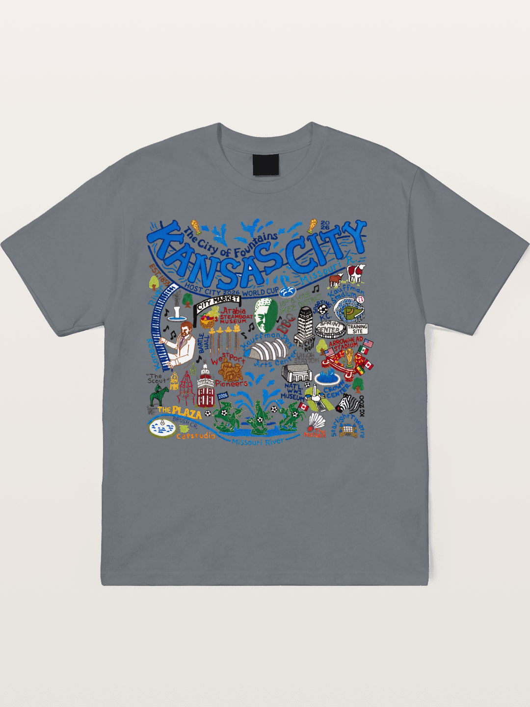 Kansas City World Cup Graphic Cotton T-shirt