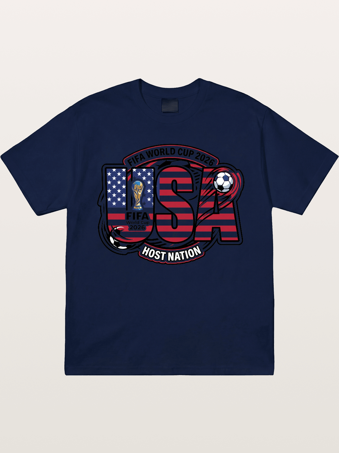 USA 2026 World Cup Typography Gildan T-shirt