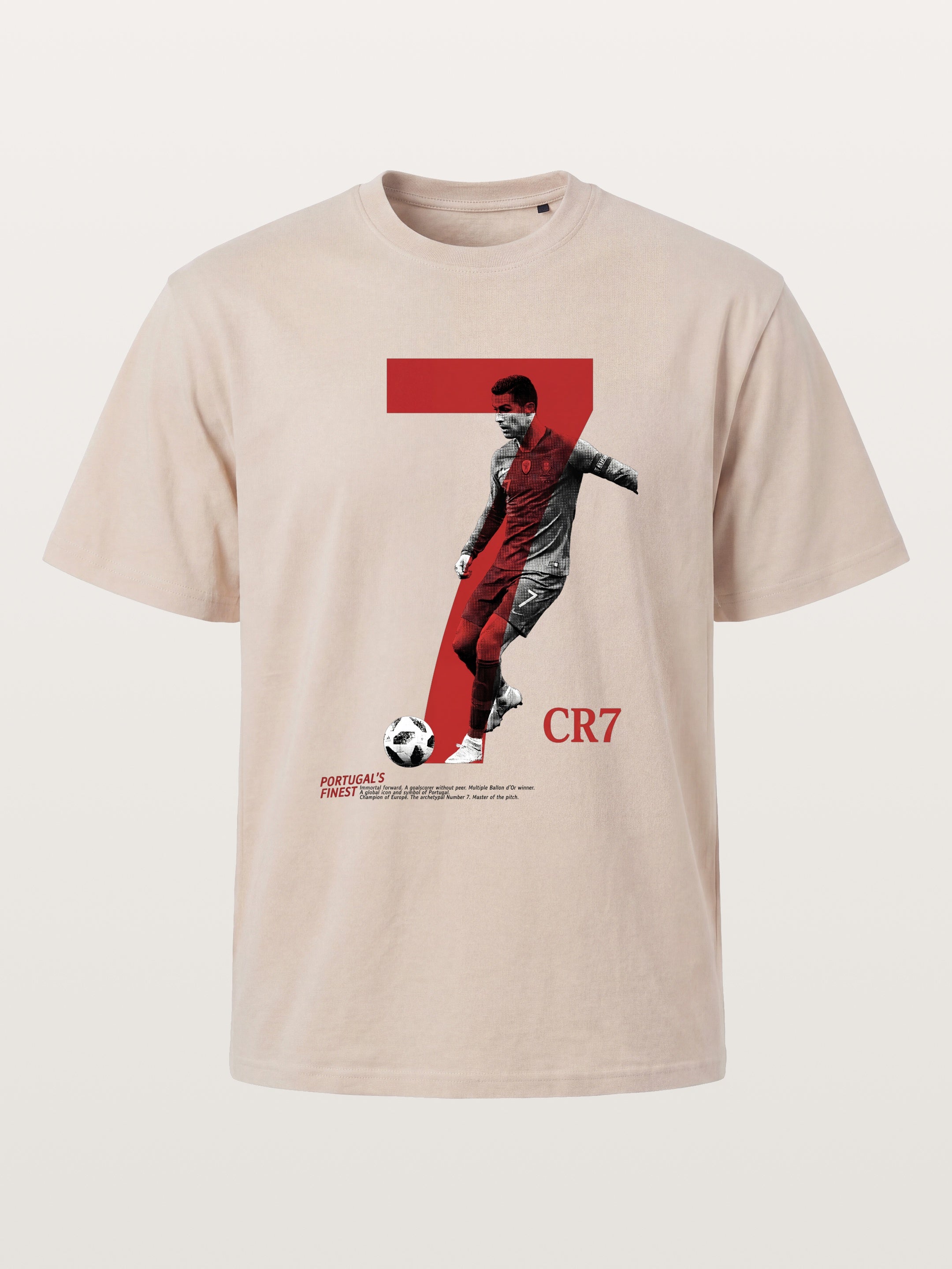 CR7 Portugal Split Portrait Cotton T-shirt