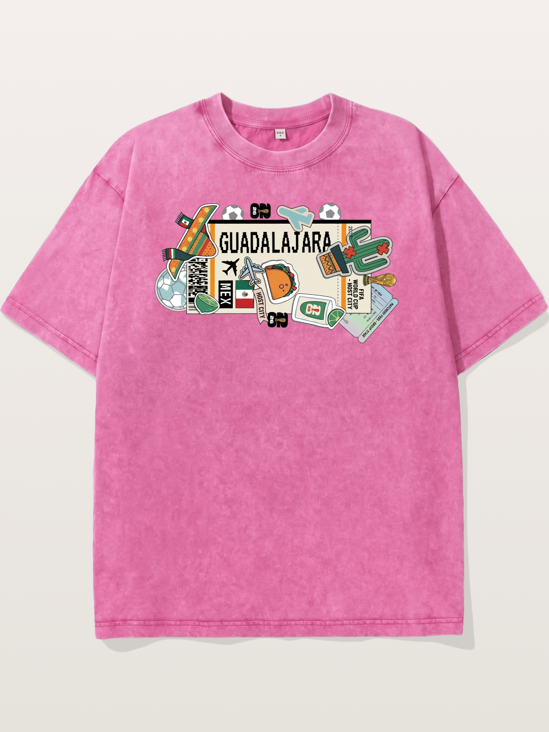 Guadalajara Mexican Culture Art Washed T-shirt