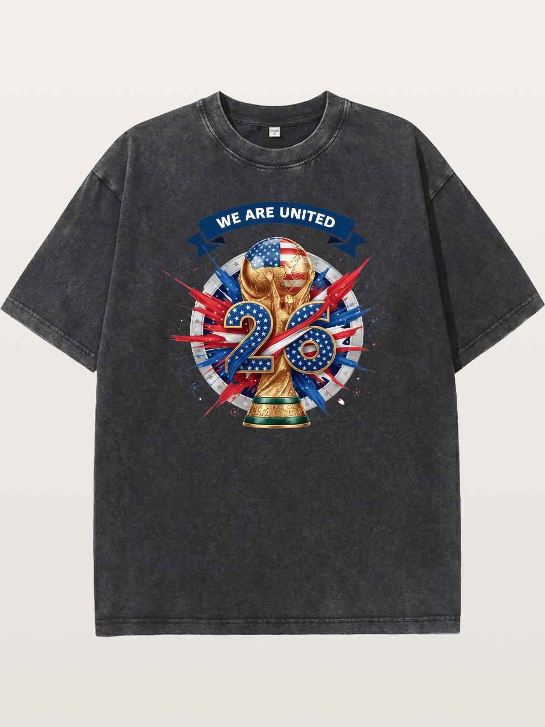 2026 WC We Are United Print Washed T-shirt