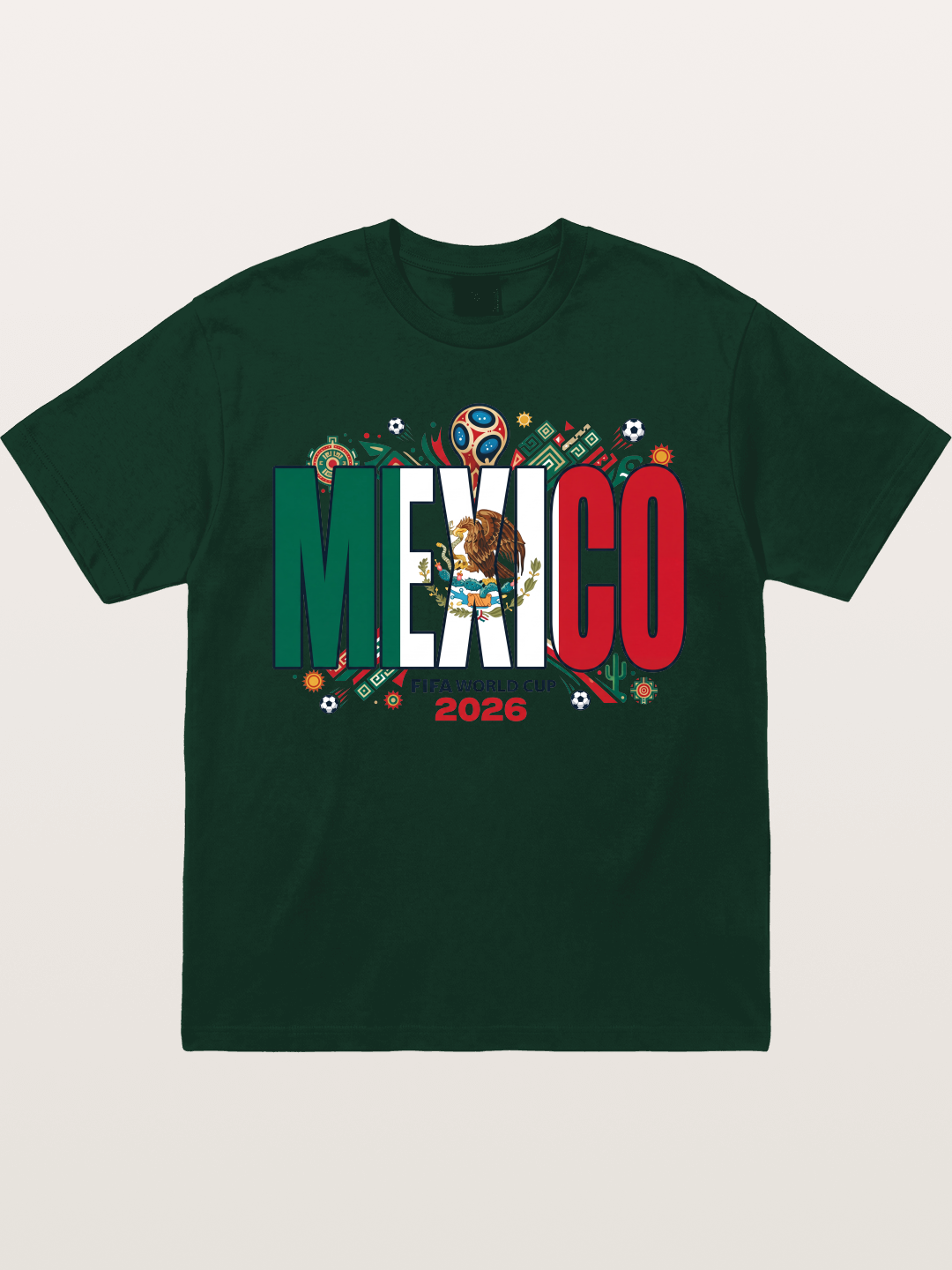 Mexico 2026 World Cup Lettering Gildan T-shirt