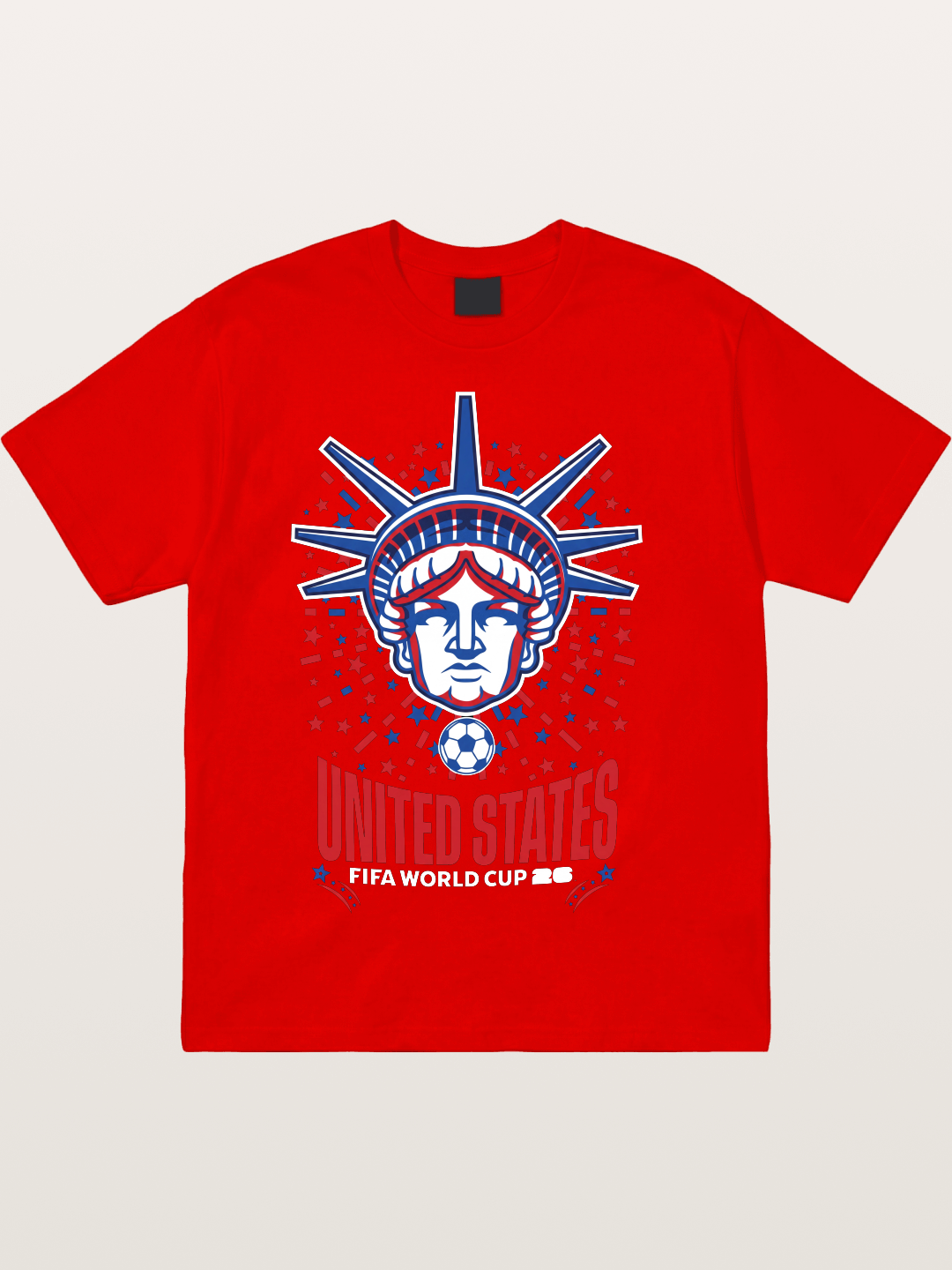 USA WC 2026 Statue of Liberty Badge Cotton T-shirt