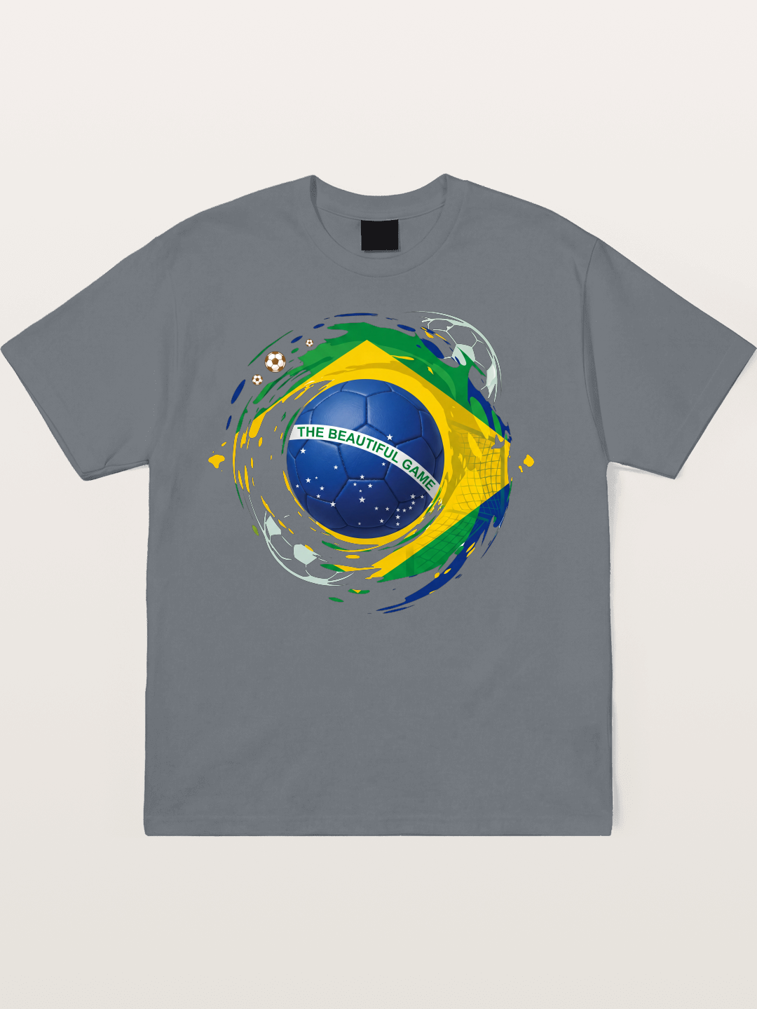 The Beautiful Game Brazil Print Cotton T-shirt